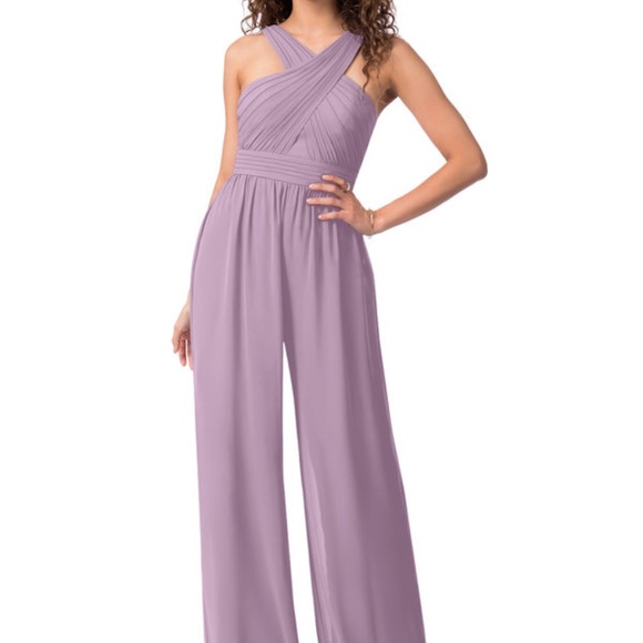 Azazie Pants & Jumpsuits Azazie Berdie Jumpsuit Wisteria Color